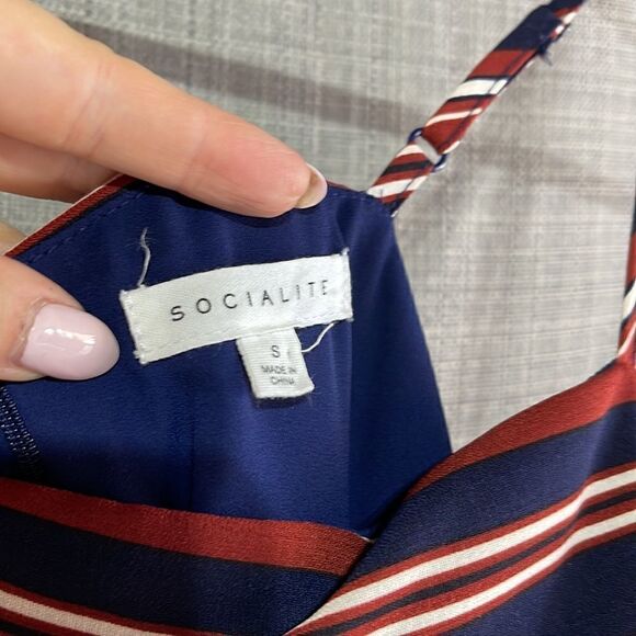 EUC Nordstrom Socialite Strappy Dress Jumpsuit Romper w Pockets Small - Picture 6 of 10